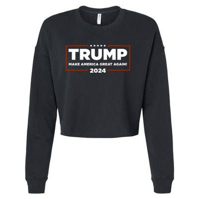 Donald Trump 2024 Make America Great Again MAGA Cropped Pullover Crew