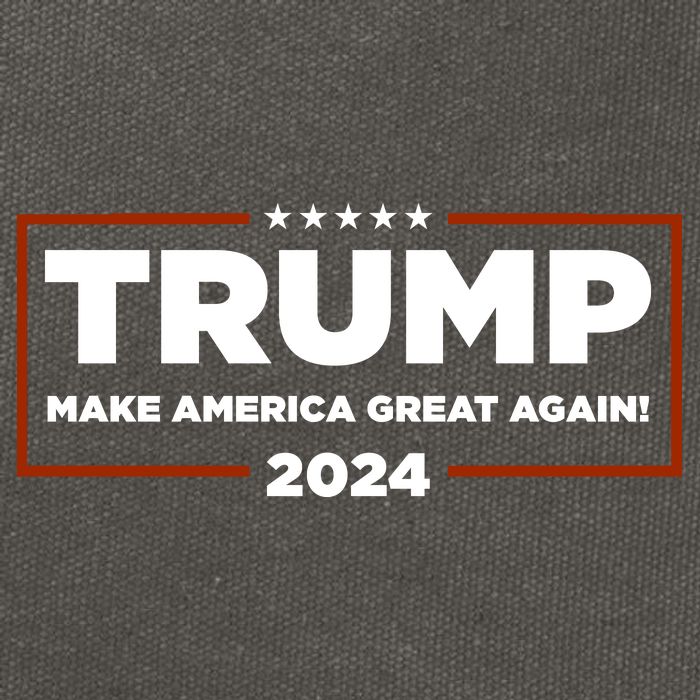Donald Trump 2024 Make America Great Again MAGA Cotton Canvas Backpack