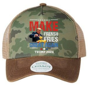 Donald Trump 2024 French Fry Make French Fries Great Again Legacy Tie Dye Trucker Hat