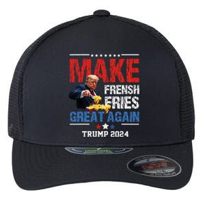 Donald Trump 2024 French Fry Make French Fries Great Again Flexfit Unipanel Trucker Cap