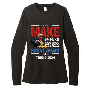 Donald Trump 2024 French Fry Make French Fries Great Again Womens CVC Long Sleeve Shirt