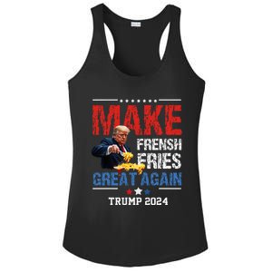 Donald Trump 2024 French Fry Make French Fries Great Again Ladies PosiCharge Competitor Racerback Tank