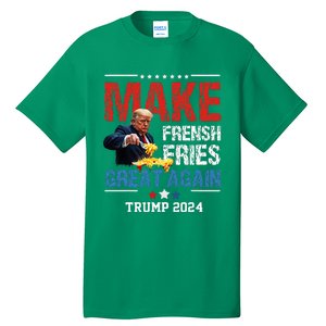 Donald Trump 2024 French Fry Make French Fries Great Again Tall T-Shirt