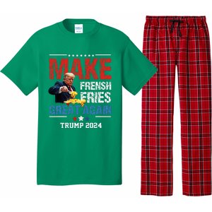 Donald Trump 2024 French Fry Make French Fries Great Again Pajama Set