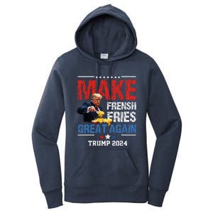 Donald Trump 2024 French Fry Make French Fries Great Again Women's Pullover Hoodie