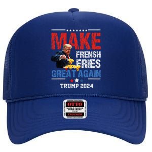 Donald Trump 2024 French Fry Make French Fries Great Again High Crown Mesh Back Trucker Hat