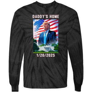 Donald Trump 2024 Daddys Home Tie-Dye Long Sleeve Shirt