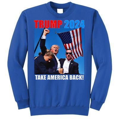 Donald Trump 2024 Take America Back American Flag Patriotic Sweatshirt