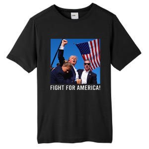 Donald Trump 2024 Survived Shot Rally Fight For America Tall Fusion ChromaSoft Performance T-Shirt