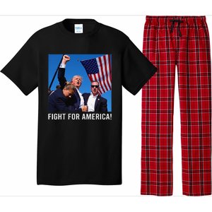 Donald Trump 2024 Survived Shot Rally Fight For America Pajama Set