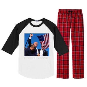 Donald Trump 2024 Survived Shot Rally Fight For America Raglan Sleeve Pajama Set