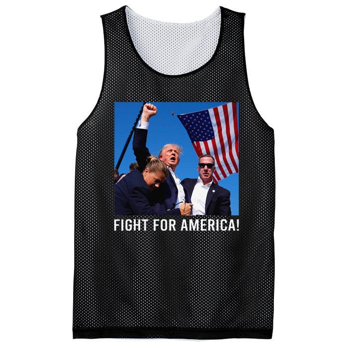 Donald Trump 2024 Survived Shot Rally Fight For America Mesh Reversible Basketball Jersey Tank