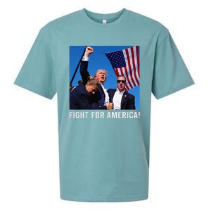 Donald Trump 2024 Survived Shot Rally Fight For America Sueded Cloud Jersey T-Shirt