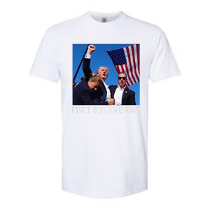 Donald Trump 2024 Survived Shot Rally Fight For America Softstyle CVC T-Shirt