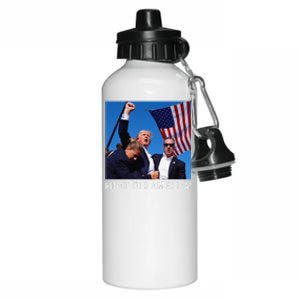 Donald Trump 2024 Survived Shot Rally Fight For America Aluminum Water Bottle