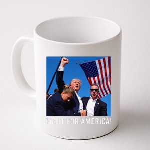 Donald Trump 2024 Survived Shot Rally Fight For America Coffee Mug