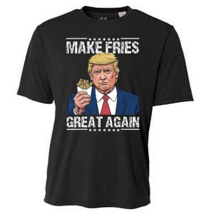 Donald Trump 2024 French Fry Make French Fries Great Again Cooling Performance Crew T-Shirt