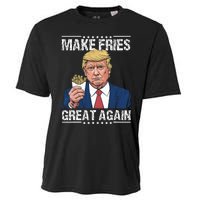 Donald Trump 2024 French Fry Make French Fries Great Again Cooling Performance Crew T-Shirt