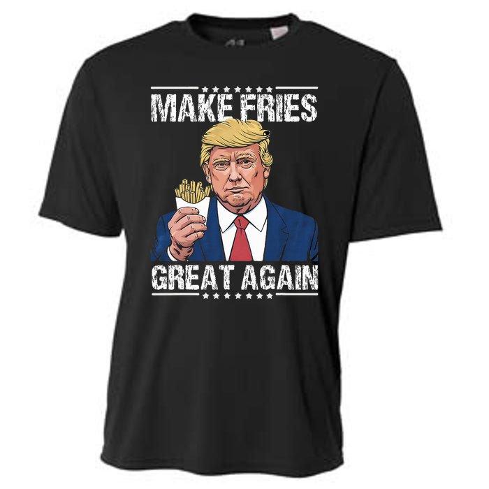 Donald Trump 2024 French Fry Make French Fries Great Again Cooling Performance Crew T-Shirt