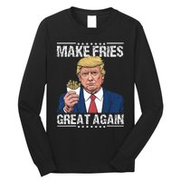 Donald Trump 2024 French Fry Make French Fries Great Again Long Sleeve Shirt