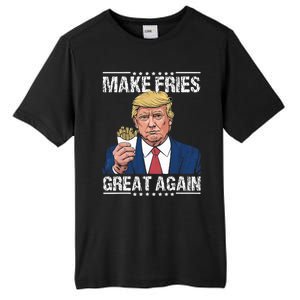 Donald Trump 2024 French Fry Make French Fries Great Again Tall Fusion ChromaSoft Performance T-Shirt