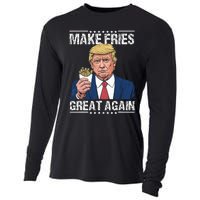 Donald Trump 2024 French Fry Make French Fries Great Again Cooling Performance Long Sleeve Crew