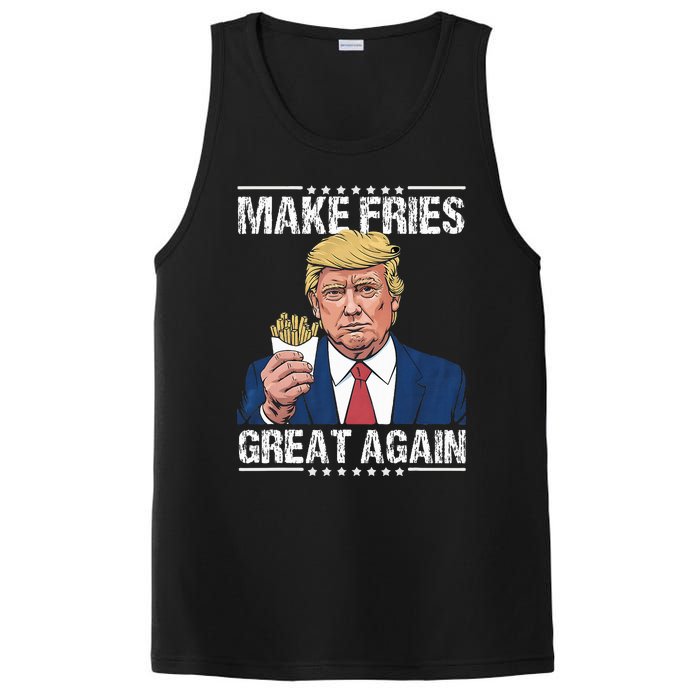 Donald Trump 2024 French Fry Make French Fries Great Again PosiCharge Competitor Tank