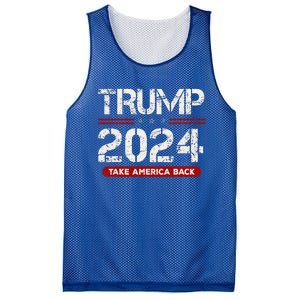 Donald Trump 2024 Take America Back Election Mesh Reversible Basketball Jersey Tank