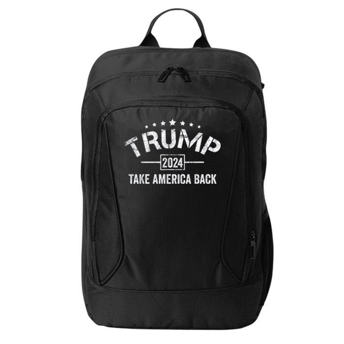 Donald Trump 2024 Take America Back 4th Of July Election City Backpack