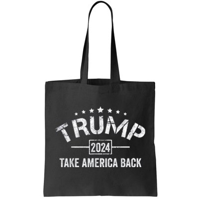 Donald Trump 2024 Take America Back 4th Of July Election Tote Bag