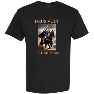 Donald Trump 2024 Deus Vult Garment-Dyed Heavyweight T-Shirt