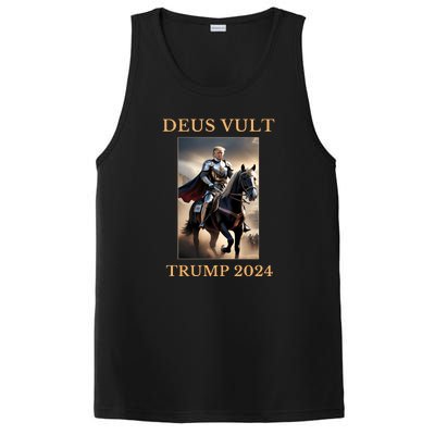 Donald Trump 2024 Deus Vult PosiCharge Competitor Tank