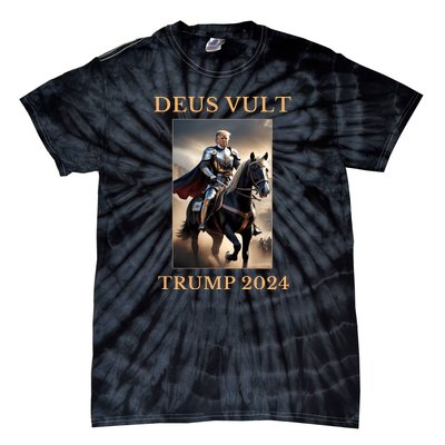 Donald Trump 2024 Deus Vult Tie-Dye T-Shirt