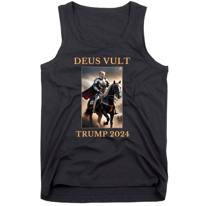 Donald Trump 2024 Deus Vult Tank Top