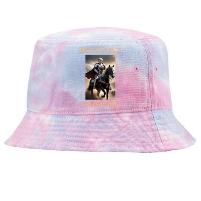 Donald Trump 2024 Deus Vult Tie-Dyed Bucket Hat