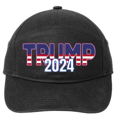 Donald Trump 2024 For President Conservative Republican 7-Panel Snapback Hat