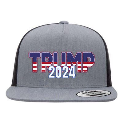 Donald Trump 2024 For President Conservative Republican Flat Bill Trucker Hat