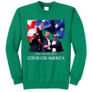 Donald Trump 2024 God Bless You God Bless America Sweatshirt