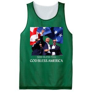 Donald Trump 2024 God Bless You God Bless America Mesh Reversible Basketball Jersey Tank