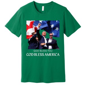 Donald Trump 2024 God Bless You God Bless America Premium T-Shirt