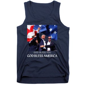 Donald Trump 2024 God Bless You God Bless America Tank Top