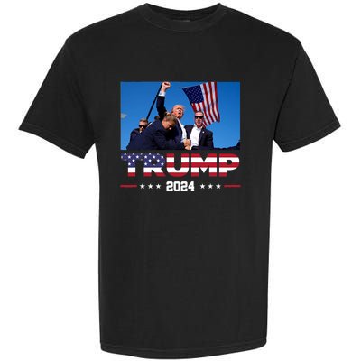 Donald Trump 2024 Survived Shot At Election Rally Garment-Dyed Heavyweight T-Shirt