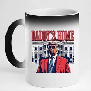 Donald Trump 2024 Take America Back Daddys Home 11oz Black Color Changing Mug