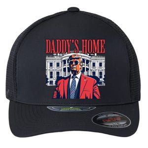 Donald Trump 2024 Take America Back Daddys Home Flexfit Unipanel Trucker Cap