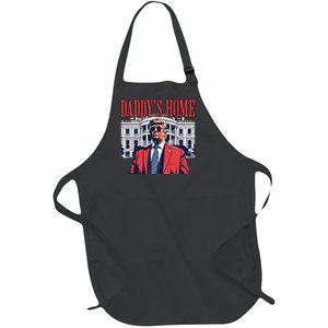 Donald Trump 2024 Take America Back Daddys Home Full-Length Apron With Pockets