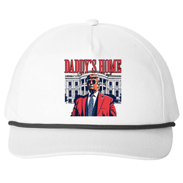 Donald Trump 2024 Take America Back Daddys Home Snapback Five-Panel Rope Hat