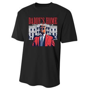 Donald Trump 2024 Take America Back Daddys Home Performance Sprint T-Shirt