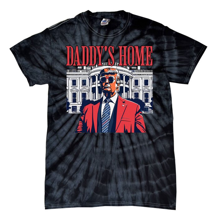 Donald Trump 2024 Take America Back Daddys Home Tie-Dye T-Shirt