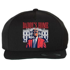 Donald Trump 2024 Take America Back Daddys Home Wool Snapback Cap