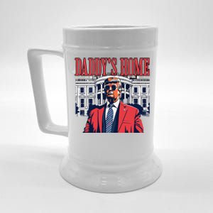 Donald Trump 2024 Take America Back Daddys Home Beer Stein